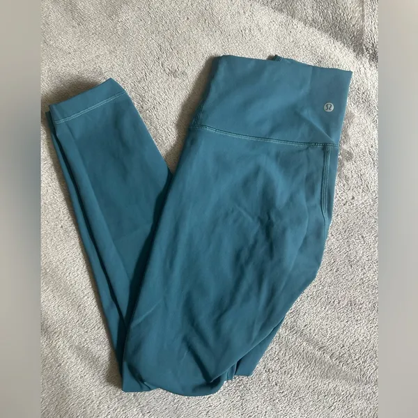 Desert Teal Wunder Under Lululemon Leggings - Image 6