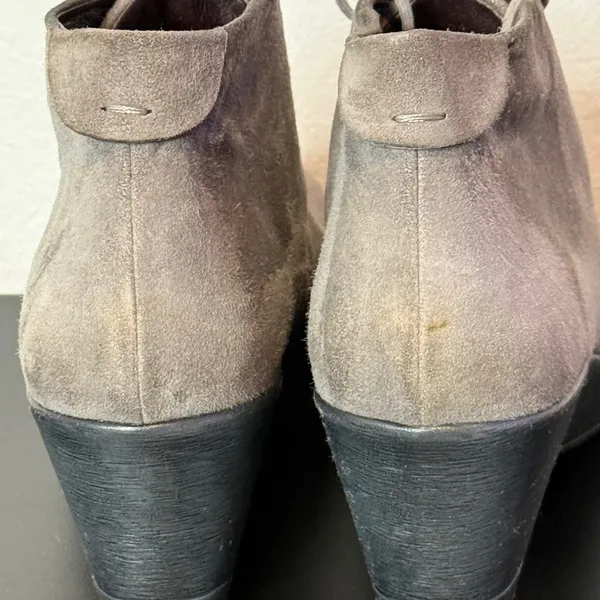Dansko Suede Leather Lace‎ Up Wedge Ankle Boots Gray Women 41 US 10.5 11 - Image 7