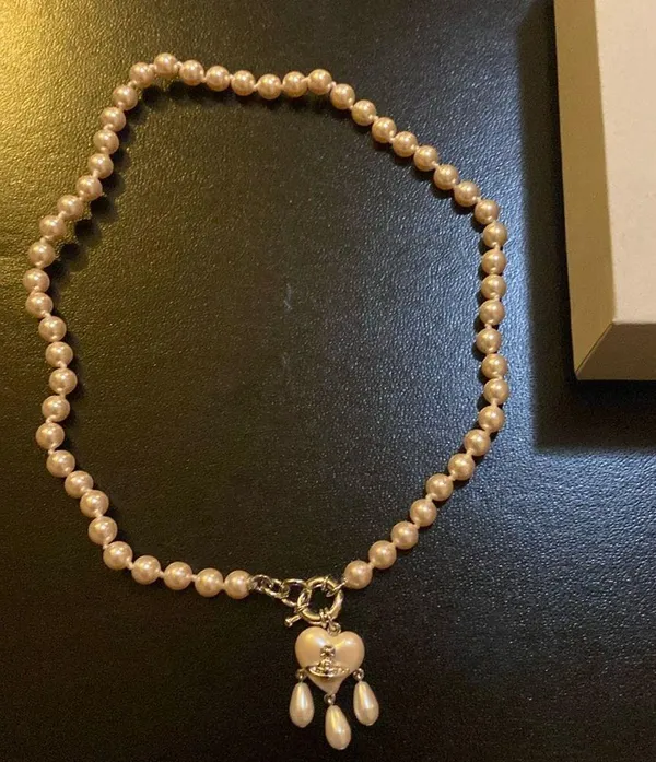 Vivienne Westwood Sheryl Faux-pearl and Brass Necklace - Image 4