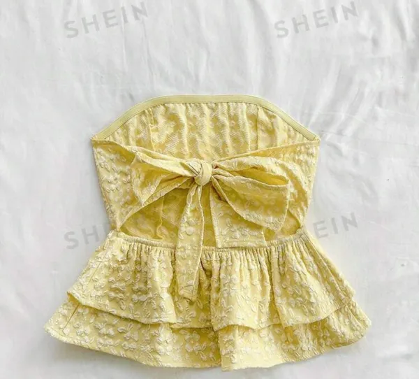 Yellow strapless bow too - Image 2