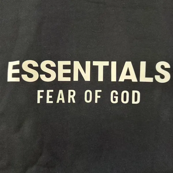 Essentials black hoodie Fw24 White lettering Xs - Image 6