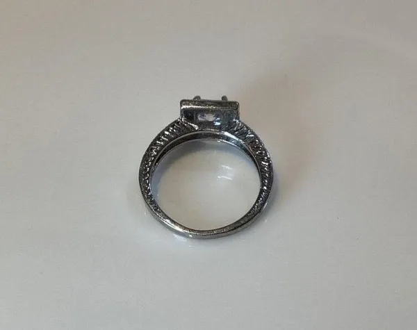 Silver Tine Crystal Ring - Image 6
