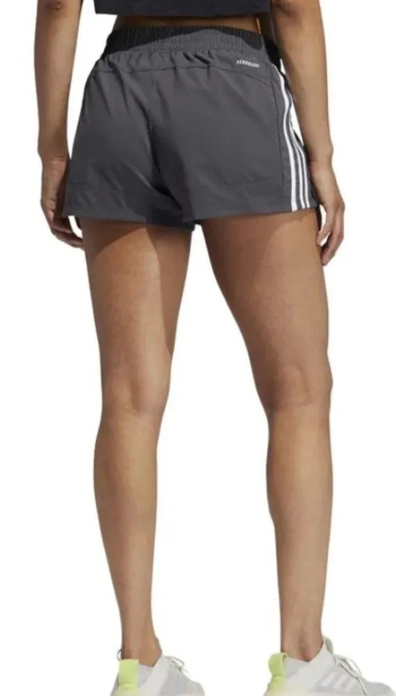 NWT Adidas PACER 3-STRIPES WOVEN SHORTS Gray color Size M - Image 3