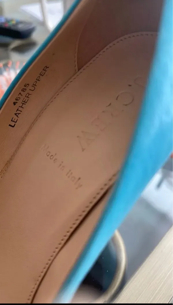 J.Crew Round Toe Leather Heels Size 8 - Image 4