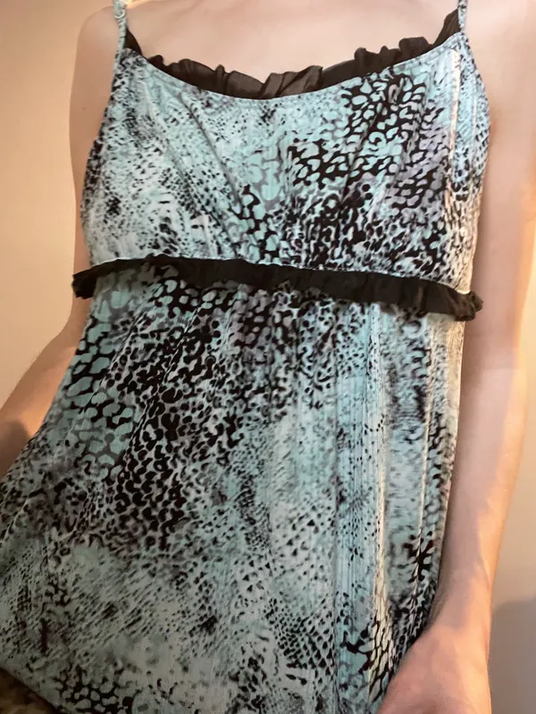 secret treasures blue cheetah print tank - Image 4