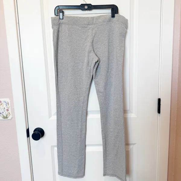Aeropostale Womens Y2K Spell Out Sweatpants Large Gray Preppy 00s Lounge Casual - Image 3