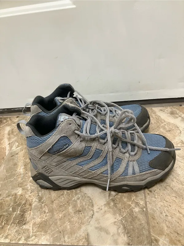 COLUMBIA Armitage Lane Mid Waterproof Hiking Boots Women’s 8.5 Grey blue - Image 3