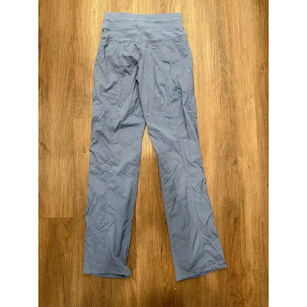 Lululemon Dance Studio Mid-Rise‎ Full Length Pant Blue LW5ENOR Size 0 - Image 3