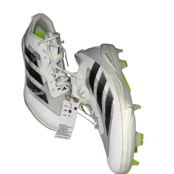 NWT Adidas Adizero Instinct+ Softball Cleats Women White Volt Shoes IF3361 SZ-12 - Image 5