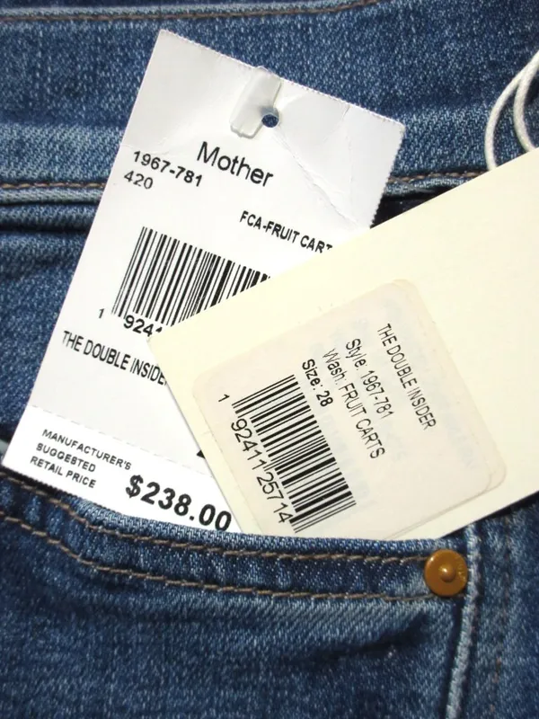 NWT Mother The Double Insider in Fruit Carts Bootcut Stretch Jeans 28 - Image 6
