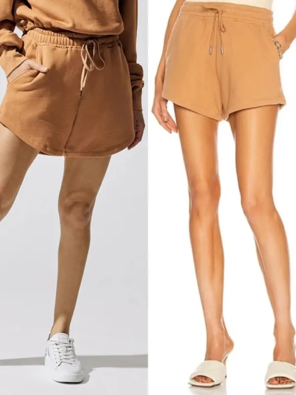 Jonathan Simkhai Standard Evie Shorts Cashew Organic Cotton Relaxed - Image 2