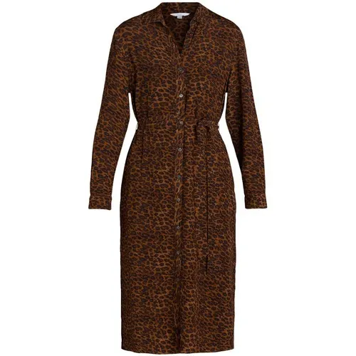 Time and Tru Womens Shirt Dress Size XL Brown Leopard Button-Front Long Sleeve - Image 6