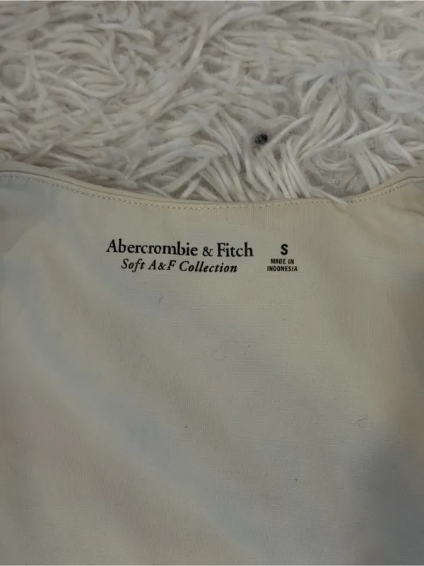 Abercrombie Cream One-Piece Bodysuit - Image 2