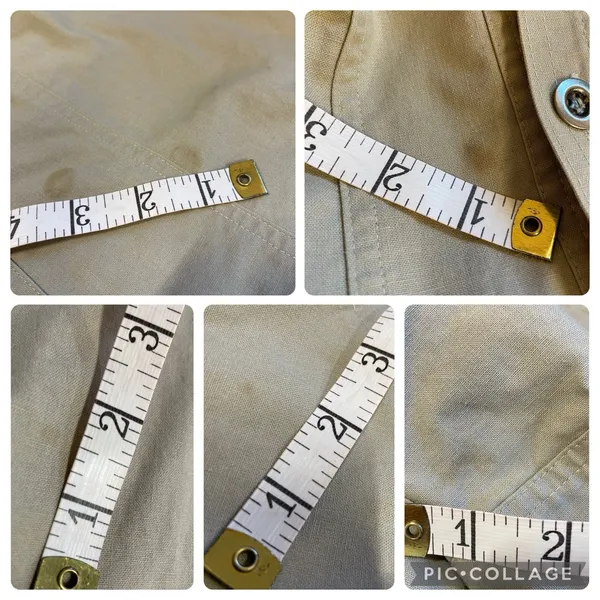 Vintage Together‎ Clothing Co Womens 10M Dress 1980s Cotton Safari Khaki Belt - Image 8
