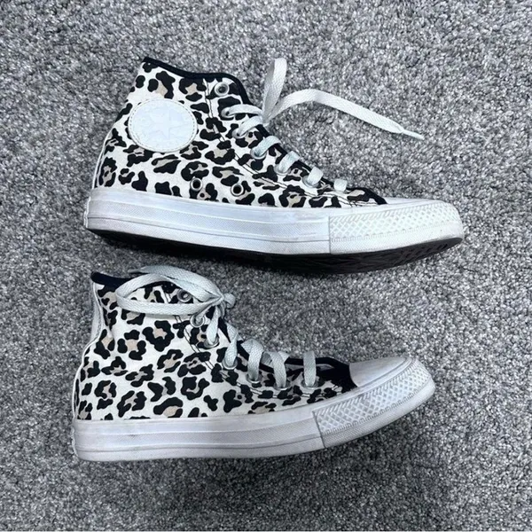 Custom High Top Cheetah Converse - Image 2