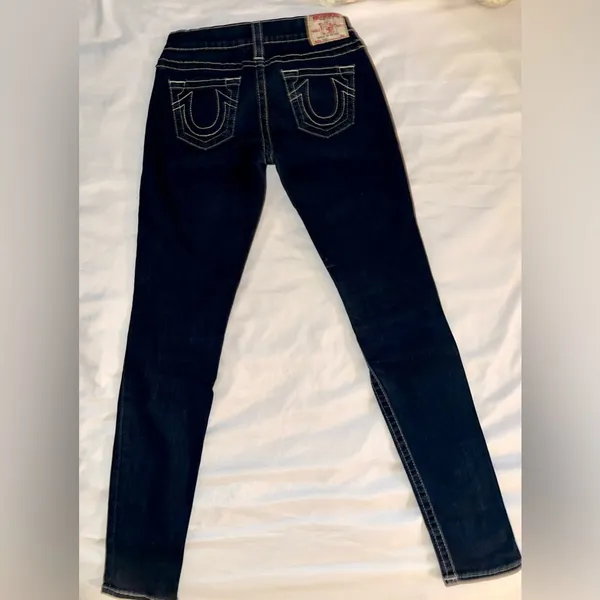 Authentic True Religion - Joey Y2K Dark Wash Jeans Size 27 – Iconic Horseshoe Stitch - Image 6