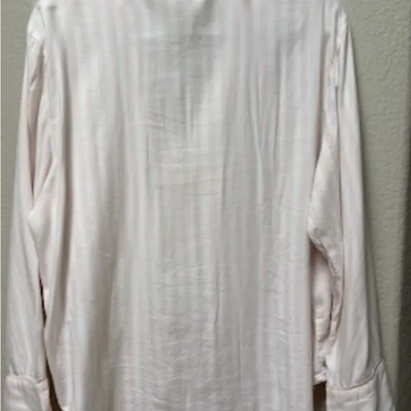 Victoria's Secret Elegant Pink Striped Pajama Top - Image 3