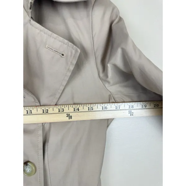 Lauren Ralph Lauren Trench Coat Women’s Size XXS Tan Double Breasted minimalist - Image 14