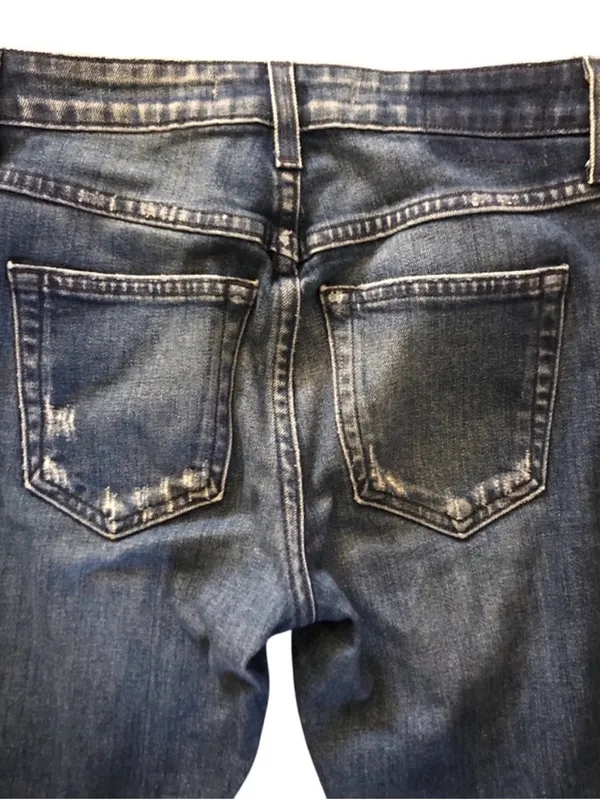 AMO Twist Dark Vintage Blue Wash Women Mid Rise Ankle Jeans Size 25 NWOT - Image 11