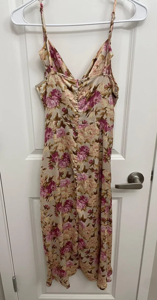 Silk Slip Dress Multi Size M - Image 4