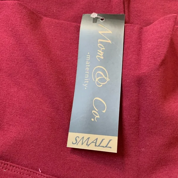 Krass&co Mom & Co size S Small new burgundy pants stretch - Image 4