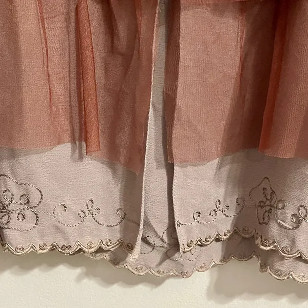 Nataya Women’s Taupe Dress Sz S Titanic Gatsby Jazz Party Wedding Tiered chiffon - Image 10