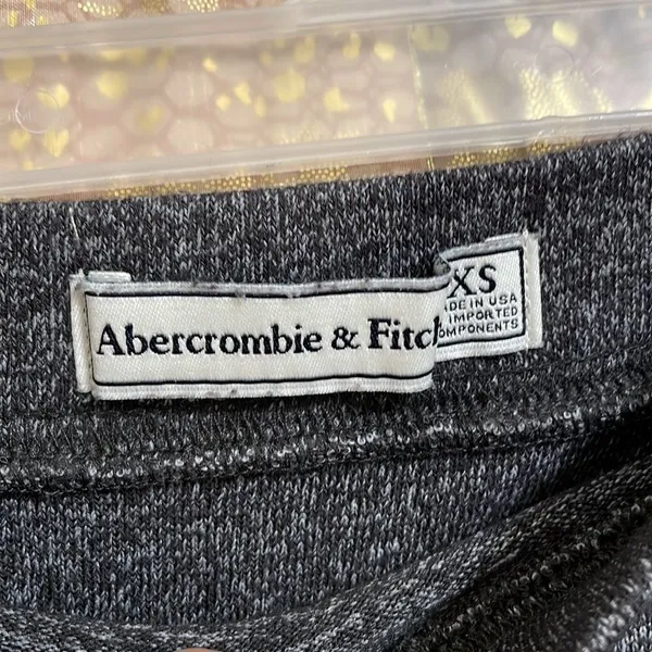 Abercrombie & Fitch gray viscose/elastane mini skirt, size XS - Image 3