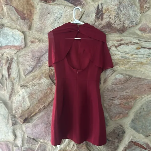 Commense Funnel Neck Backless Zipper Dress size S - Image 4