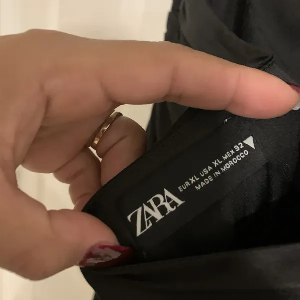 Zara dress black satin backless size L/XL maxi - Image 6