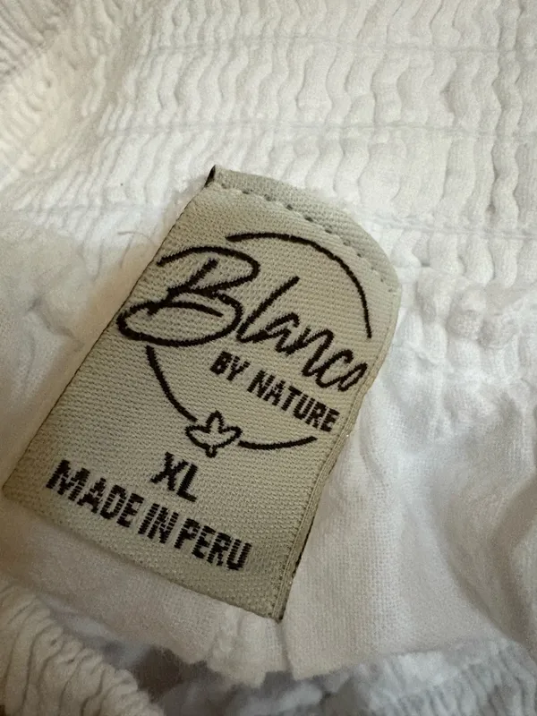 Blanco By Nature Linen Pants White Size XL - Image 3