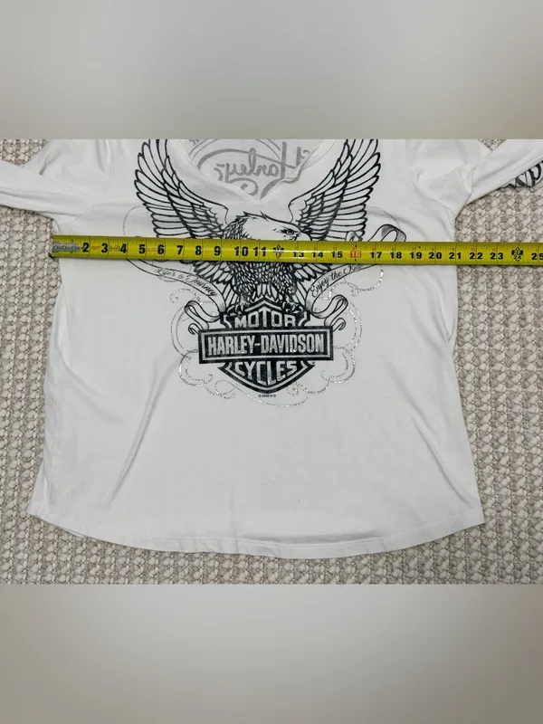 Harley-Davidson white graphic tee Bootlegger Knoxville Tennessee XL - Image 4