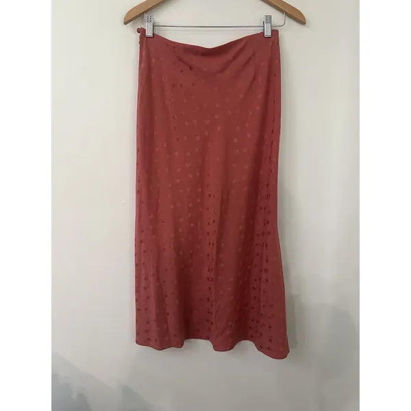 Veronica Beard Silk Franconia Skirt Womens 4 Rose Pink Side Button Feminine NWT - Image 7