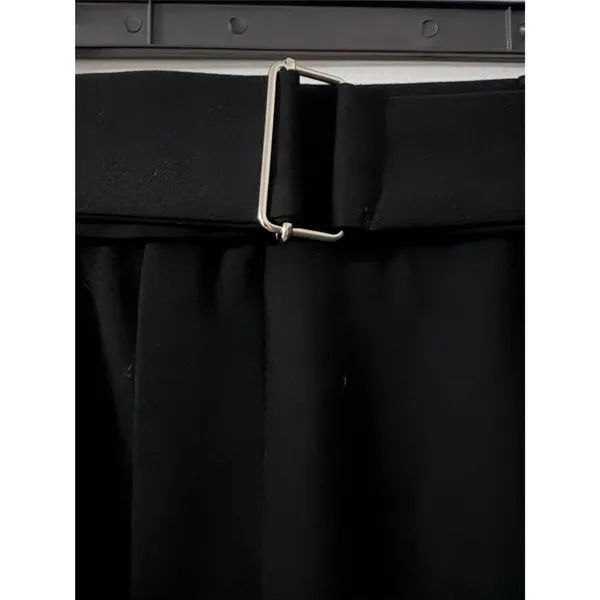 Zara Black Cargo Pants Belted Utility Jogger Snap Ankle Tapered Size M - Image 5