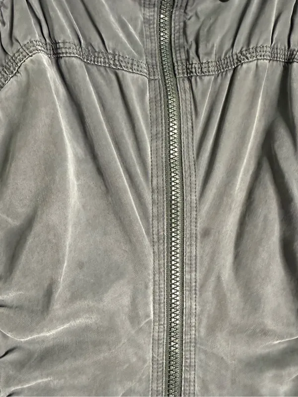 Lululemon Reversible Zip Jacket Gray Ruched Yoga Jacket Size 10 - Image 10