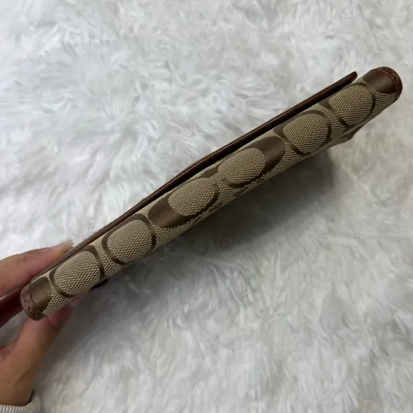 y2k Coach Brown Signature Wallet - Image 3