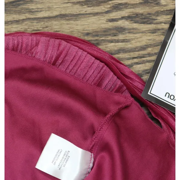 NWT City Studios Juniors Pleated Bell-Sleeve Dress 2389MZ8AT1 Magenta Pink XL - Image 9