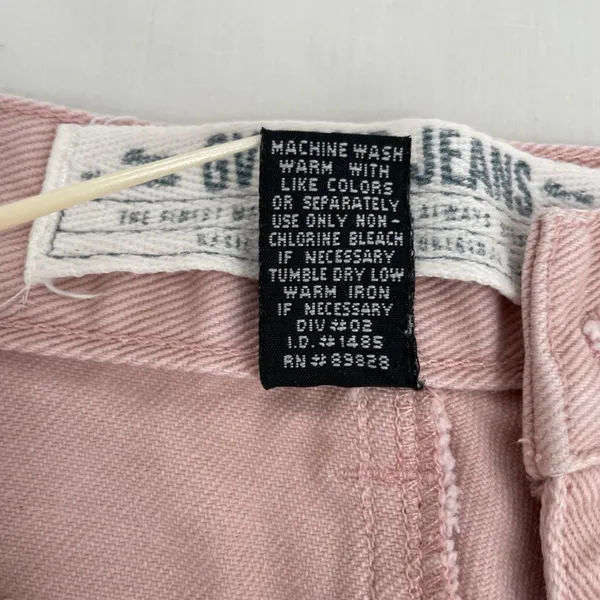 Gloria Vanderbilt Vintage Baby Pink Pastel High Rise Jean Shorts Retro Denim 12 - Image 7