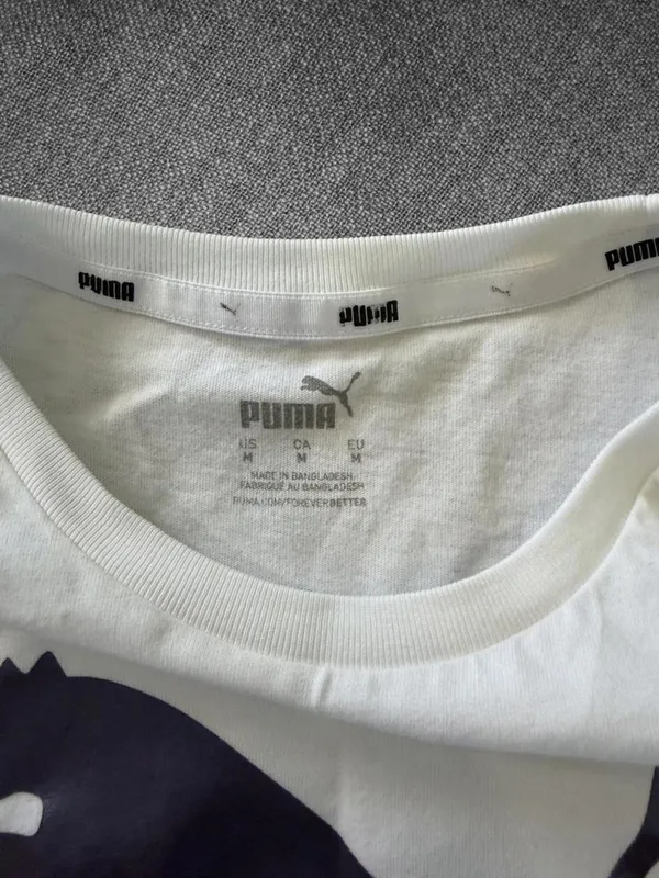 Puma White Graphic Logo T‑Shirt Size XS - Image 5