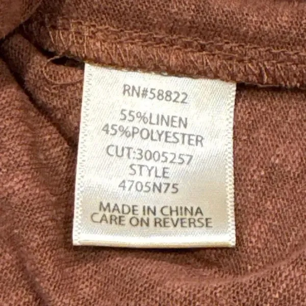 Max studio linen blend cropped T-shirt size small - Image 3
