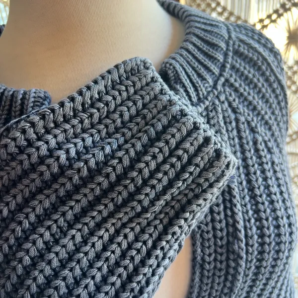 Free People Blue Knit Cardigan - Image 5