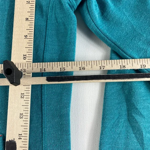 The North‎ Face Full Zip Jacket Women's XS Hooded Sweater Sweatshirt Teal Ladies - Image 8