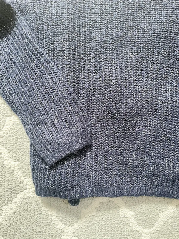 Forever 21 Blue Wrap Crossover Knit Jumper Sweater - Image 8