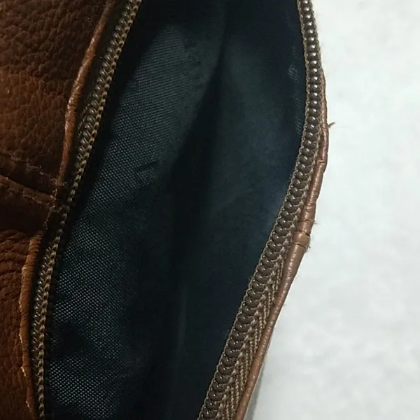 Transetter Brown Leather Shoulder Bag Brown - Image 4