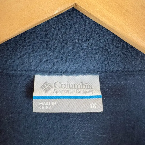 Columbia Fleece Full Zip‎ Vest Women's Size 1X EUC 638 - Image 2