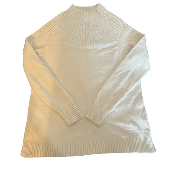 By Anthropologie Mock‎ Neck Pullover Sweater Size Small - Image 2