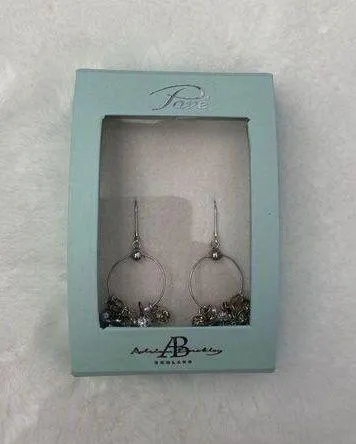 Adrian Buckley NIB England Jewellery Silver Multi-Charm Dangle Earrings - Image 3