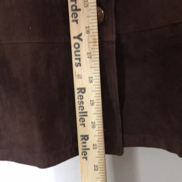 Unbranded Women's Suede Leather Button Front Jacket Small Brown boho earthy - Image 9