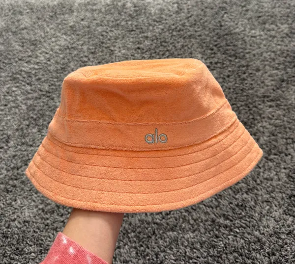 ALO Yoga Orange Terry Beachside Bucket Hat - Image 2