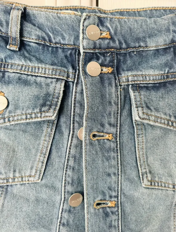 Anthropologie Pilcro Country Denim Skorts, Size 26 - Image 10