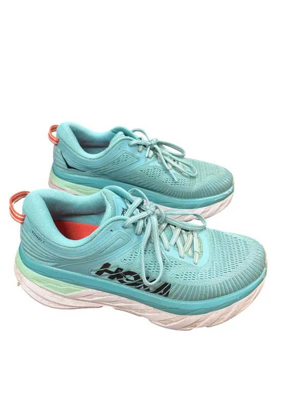 Hoka One Bondi 7 wms teel green walking running sneakers sz 8..5 SKU 10-415 - Image 3